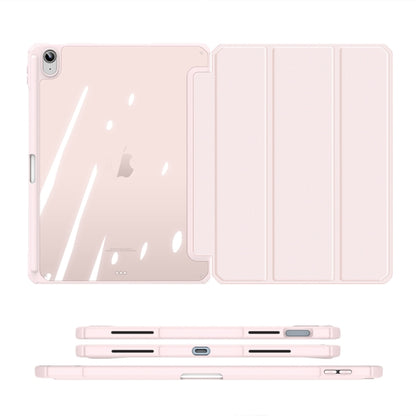 For iPad 10th Gen 10.9 2022 DUX DUCIS TOBY Series Antiskid Leather Smart Tablet Case(Pink) - iPad 10th Gen 10.9 Cases by DUX DUCIS | Online Shopping South Africa | PMC Jewellery | Buy Now Pay Later Mobicred