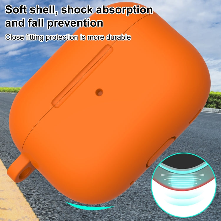 For AirPods Pro 2 Thickened One-piece Shockproof Earphone Case(Orange) - For AirPods Pro 2 by PMC Jewellery | Online Shopping South Africa | PMC Jewellery | Buy Now Pay Later Mobicred