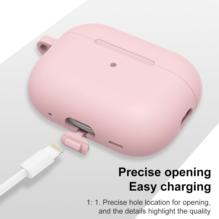 For AirPods Pro 2 Thickened One-piece Shockproof Earphone Case(Pink) - For AirPods Pro 2 by PMC Jewellery | Online Shopping South Africa | PMC Jewellery | Buy Now Pay Later Mobicred