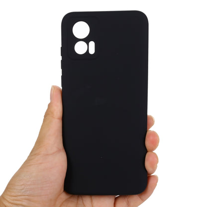 For Motorola Edge 30 Lite 5G / 30 Neo 5G Pure Color Liquid Silicone Shockproof Phone Case(Black) - Motorola Cases by PMC Jewellery | Online Shopping South Africa | PMC Jewellery | Buy Now Pay Later Mobicred