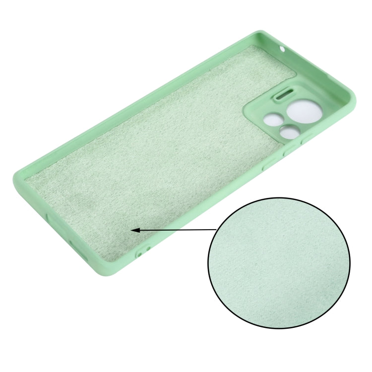 For Motorola Edge 30 Ultra / Moto X30 Pro Pure Color Liquid Silicone Shockproof Phone Case(Green) - Motorola Cases by PMC Jewellery | Online Shopping South Africa | PMC Jewellery