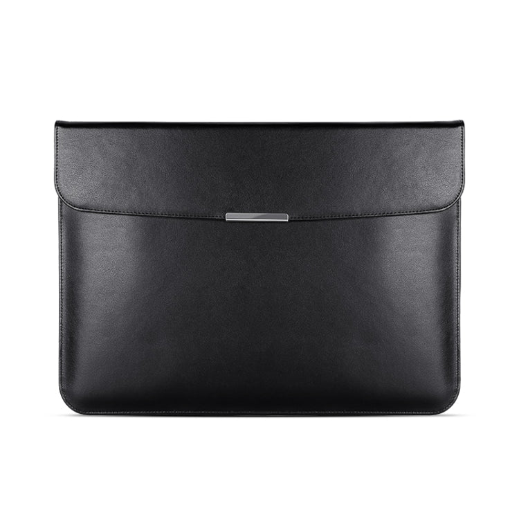 For 13.3 / 13.6 / 14 inch Laptop Ultra-thin Leather Laptop Sleeve(Black) - 13.3 inch by PMC Jewellery | Online Shopping South Africa | PMC Jewellery | Buy Now Pay Later Mobicred