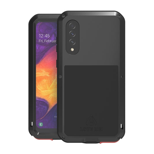 For Galaxy A50 LOVE MEI Metal Shockproof Waterproof Dustproof Protective Case(Black) - Galaxy Phone Cases by LOVE MEI | Online Shopping South Africa | PMC Jewellery