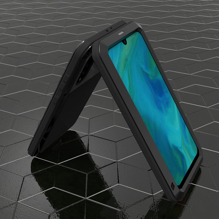 For Galaxy A70s LOVE MEI Metal Shockproof Waterproof Dustproof Protective Case(Silver) - Galaxy Phone Cases by LOVE MEI | Online Shopping South Africa | PMC TechLife | Buy Now Pay Later Mobicred
