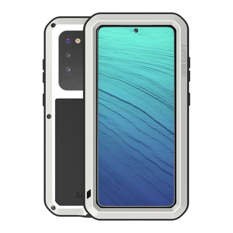 For Galaxy S20 LOVE MEI Metal Shockproof Waterproof Dustproof Protective Case(Silver) - Galaxy Phone Cases by LOVE MEI | Online Shopping South Africa | PMC Jewellery