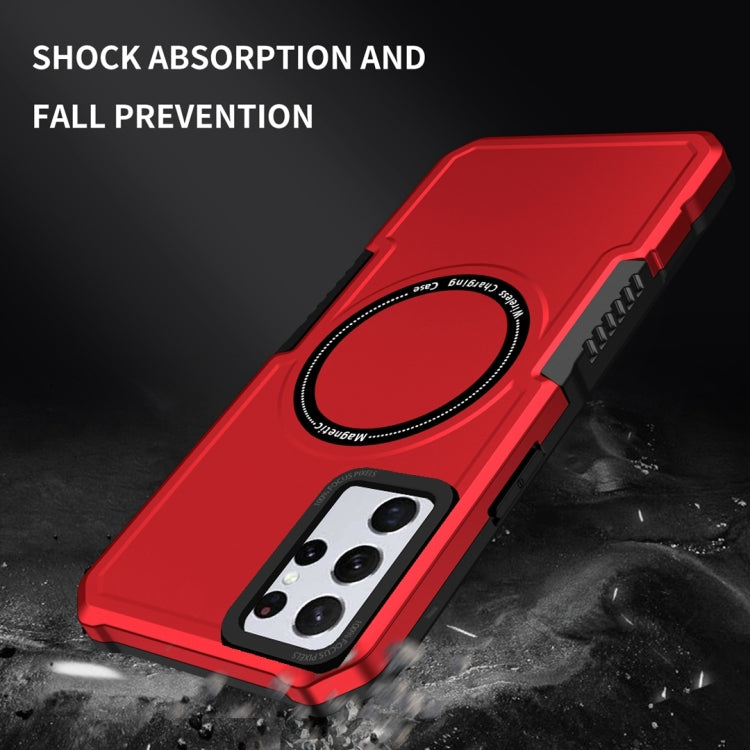 For Samsung Galaxy S23+ 5G MagSafe Shockproof Armor Phone Case(Red) - Galaxy S23+ 5G Cases by PMC Jewellery | Online Shopping South Africa | PMC Jewellery