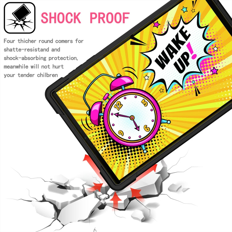 For Lenovo Tab M10 HD 2nd Gen Silicone + PC Bracelet Holder Tablet Case(Black) - Lenovo by PMC TechLife | Online Shopping South Africa | PMC TechLife | Buy Now Pay Later Mobicred