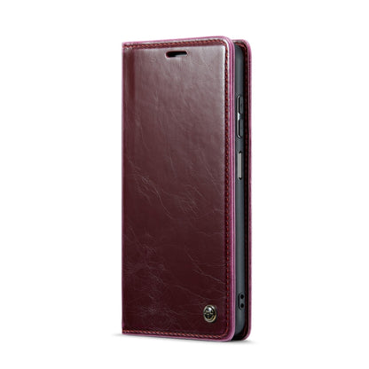 For Samsung Galaxy A32 5G／M32 5G CaseMe 003 Crazy Horse Texture Leather Phone Case(Wine Red) - Galaxy Phone Cases by CaseMe | Online Shopping South Africa | PMC Jewellery | Buy Now Pay Later Mobicred