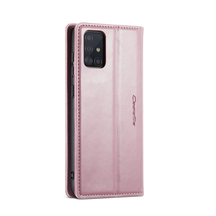 For Samsung Galaxy A51 4G/M40S CaseMe 003 Crazy Horse Texture Leather Phone Case(Rose Gold) - Galaxy Phone Cases by CaseMe | Online Shopping South Africa | PMC Jewellery | Buy Now Pay Later Mobicred