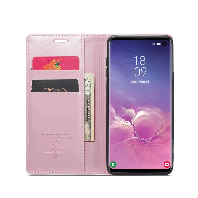 For Samsung Galaxy S10 CaseMe 003 Crazy Horse Texture Leather Phone Case(Rose Gold) - Galaxy Phone Cases by CaseMe | Online Shopping South Africa | PMC Jewellery | Buy Now Pay Later Mobicred