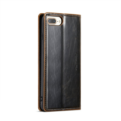 For iPhone 6 Plus/7 Plus/8 Plus CaseMe 003 Crazy Horse Texture Leather Phone Case(Coffee) - More iPhone Cases by CaseMe | Online Shopping South Africa | PMC Jewellery | Buy Now Pay Later Mobicred