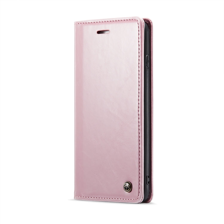 For iPhone 6 Plus/7 Plus/8 Plus CaseMe 003 Crazy Horse Texture Leather Phone Case(Rose Gold) - More iPhone Cases by CaseMe | Online Shopping South Africa | PMC Jewellery | Buy Now Pay Later Mobicred