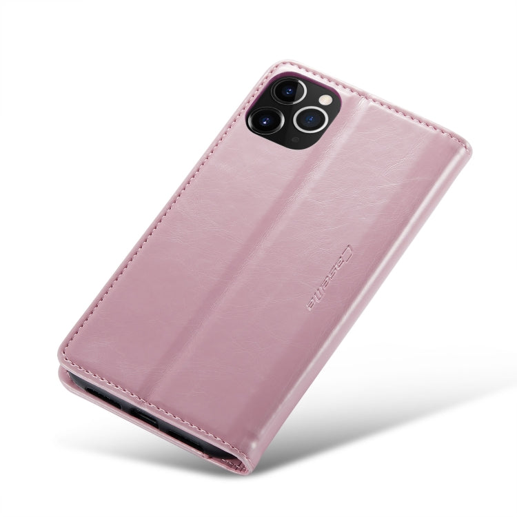 For iPhone 11 Pro Max CaseMe 003 Crazy Horse Texture Leather Phone Case(Rose Gold) - iPhone 11 Pro Max Cases by CaseMe | Online Shopping South Africa | PMC Jewellery | Buy Now Pay Later Mobicred