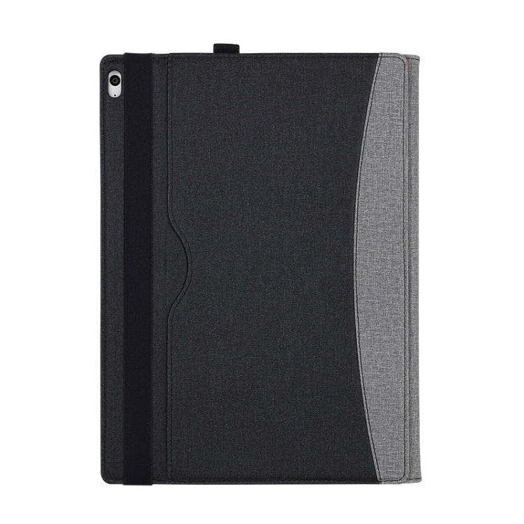 For MicroSoft Surface Book 3 / 2 / 1 15 inch Leather Laptop Case(Black Grey) - Others by PMC TechLife | Online Shopping South Africa | PMC TechLife | Buy Now Pay Later Mobicred