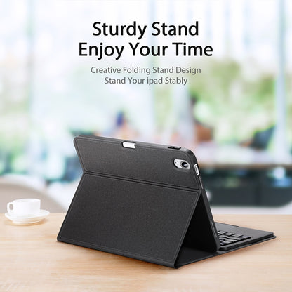 For iPad 10th Gen 10.9 2022 DUX DUCIS TK Series Bluetooth Keyboard Leather Case with Touchpad & Smart Sleep Function(Black) - Universal by DUX DUCIS | Online Shopping South Africa | PMC Jewellery