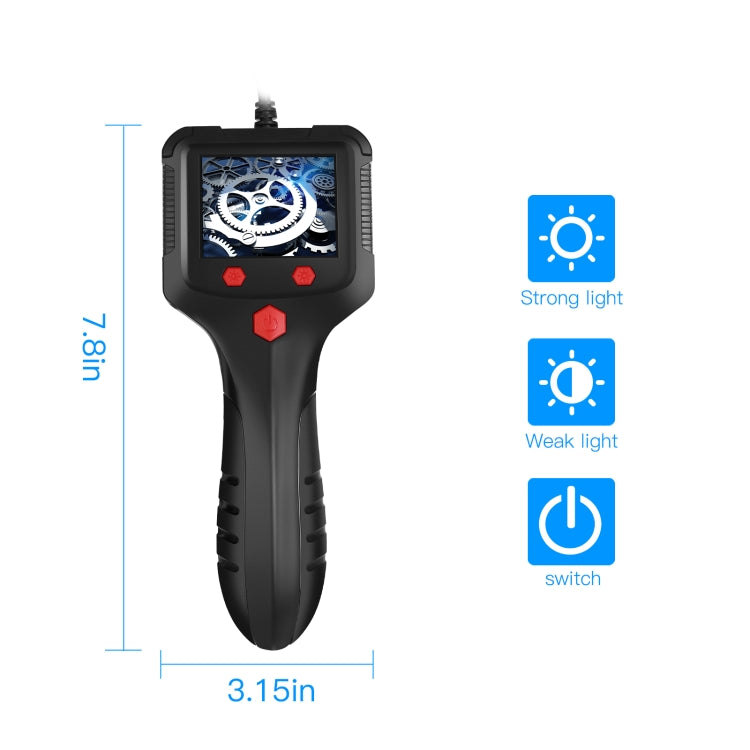 P100 5.5mm 2.4 inch HD Handheld Endoscope Hardlinewith with LCD Screen, Length:10m -  by PMC TechLife | Online Shopping South Africa | PMC TechLife | Buy Now Pay Later Mobicred