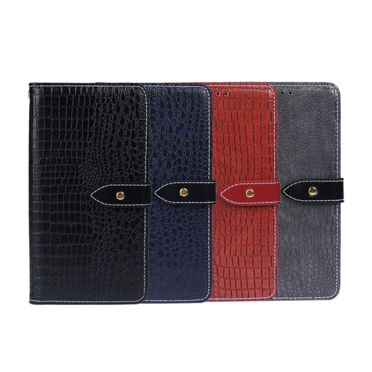 For Oukitel C19 Pro idewei Crocodile Texture Leather Phone Case(Dark Blue) - free shipping - PMC Jewellery - Order now!