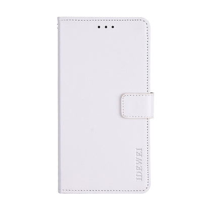 For Oukitel C19 Pro idewei Crazy Horse Texture Leather Phone Case(White) - More Brand by idewei | Online Shopping South Africa | PMC Jewellery | Buy Now Pay Later Mobicred