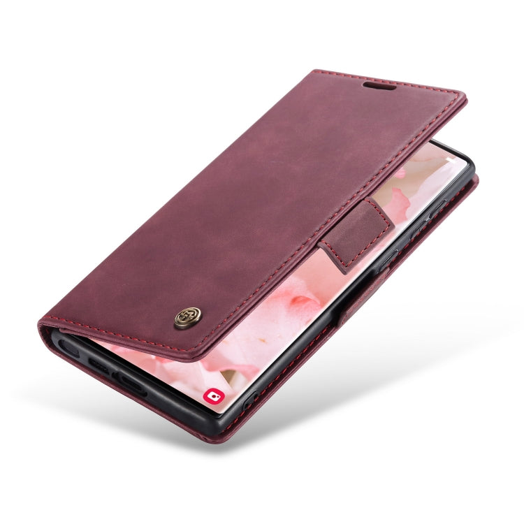 For Samsung Galaxy S23 Ultra 5G CaseMe 013 Multifunctional Horizontal Flip Leather Phone Case(Wine Red) - Galaxy S23 Ultra 5G Cases by CaseMe | Online Shopping South Africa | PMC Jewellery | Buy Now Pay Later Mobicred