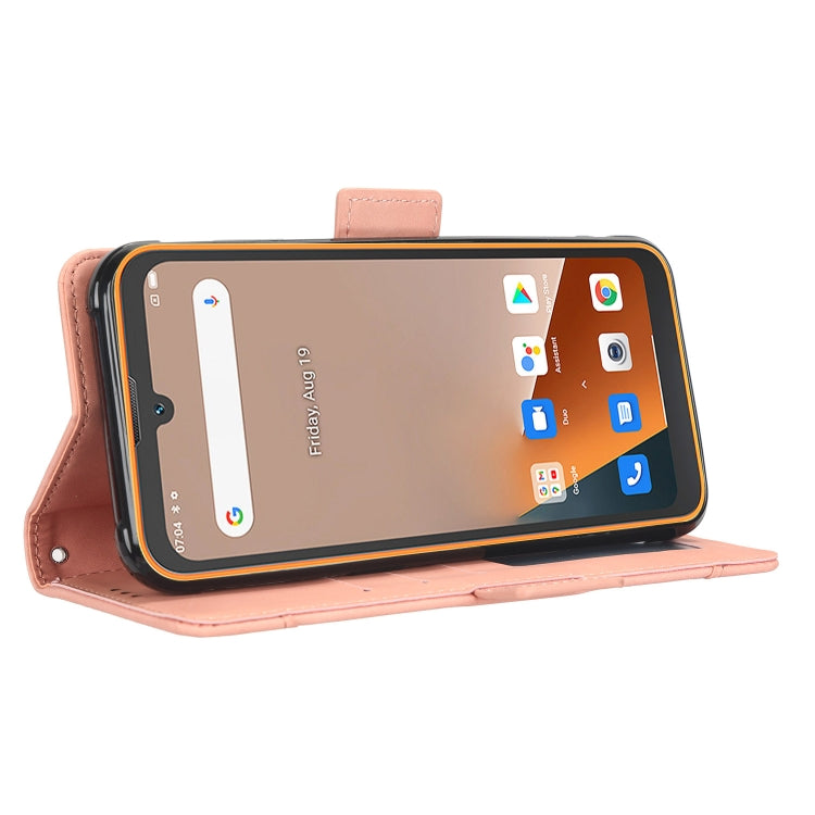 For Blackview BV5200 Skin Feel Calf Texture Card Slots Leather Phone Case(Pink) - More Brand by PMC Jewellery | Online Shopping South Africa | PMC Jewellery