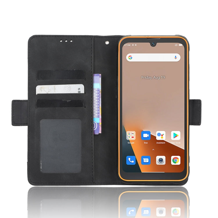 For Blackview BV5200 Skin Feel Calf Texture Card Slots Leather Phone Case(Black) - More Brand by PMC Jewellery | Online Shopping South Africa | PMC Jewellery | Buy Now Pay Later Mobicred