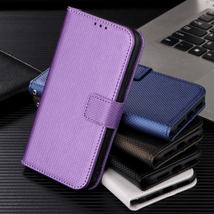 For Blackview BV5200 Diamond Texture Leather Phone Case(Purple) - More Brand by PMC Jewellery | Online Shopping South Africa | PMC Jewellery | Buy Now Pay Later Mobicred