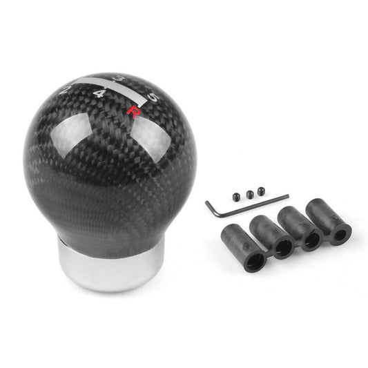 Universal Car Carbon Fiber Gear Shift Knob, 5-speed - Shift Knob by PMC Jewellery | Online Shopping South Africa | PMC Jewellery | Buy Now Pay Later Mobicred