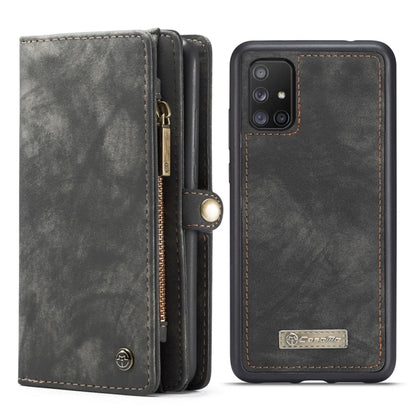 For Galaxy A51 4G CaseMe-008 Detachable Multifunctional Horizontal Flip Leather Case with Card Slot & Holder & Zipper Wallet & Photo Frame(Black) - Galaxy Phone Cases by CaseMe | Online Shopping South Africa | PMC Jewellery | Buy Now Pay Later Mobicred