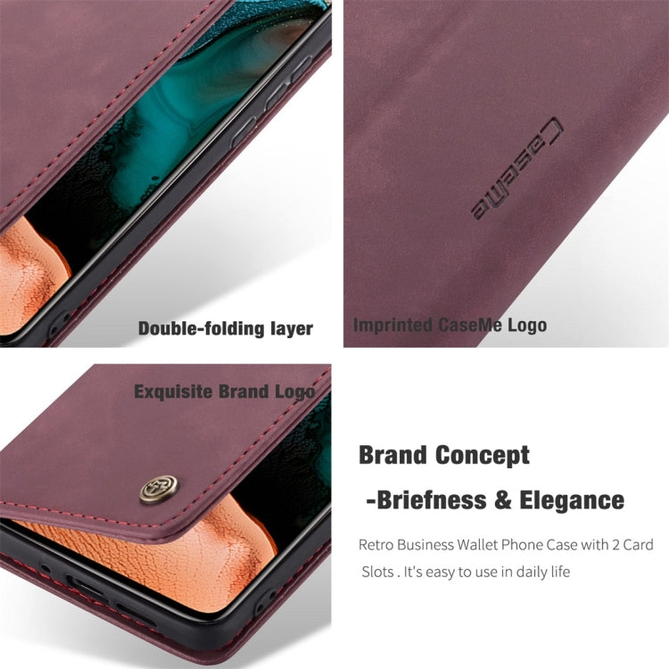 For Xiaomi Redmi K30 Pro CaseMe-013 Multifunctional Horizontal Flip Leather Case with Card Slot & Holder & Wallet(Wine Red) - Xiaomi Cases by CaseMe | Online Shopping South Africa | PMC Jewellery | Buy Now Pay Later Mobicred