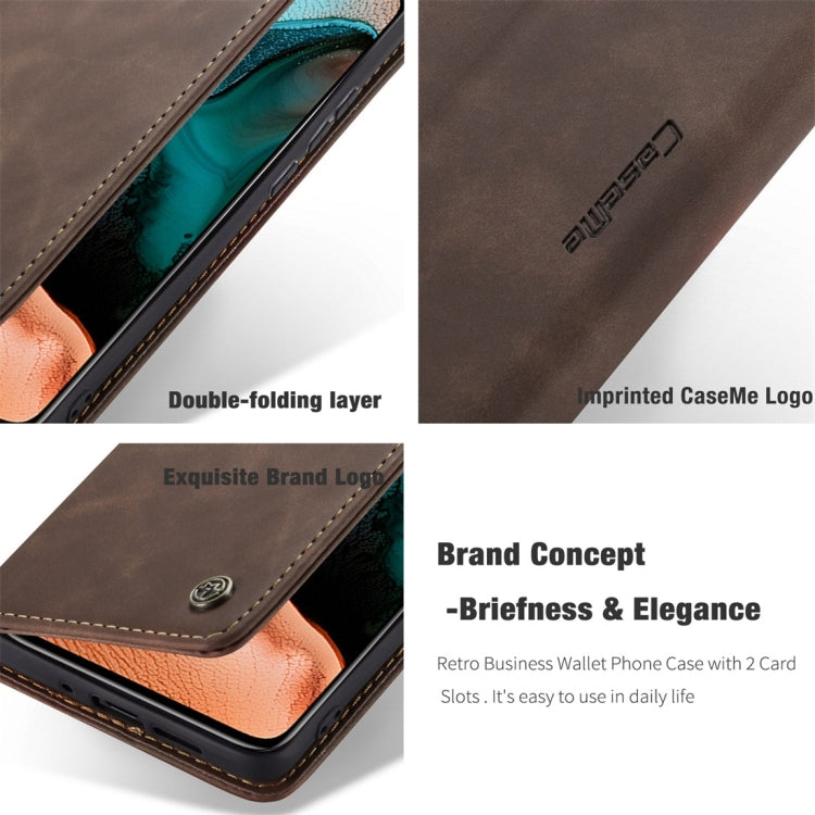 For Xiaomi Redmi K30 Pro CaseMe-013 Multifunctional Horizontal Flip Leather Case with Card Slot & Holder & Wallet(Coffee) - Xiaomi Cases by CaseMe | Online Shopping South Africa | PMC Jewellery | Buy Now Pay Later Mobicred