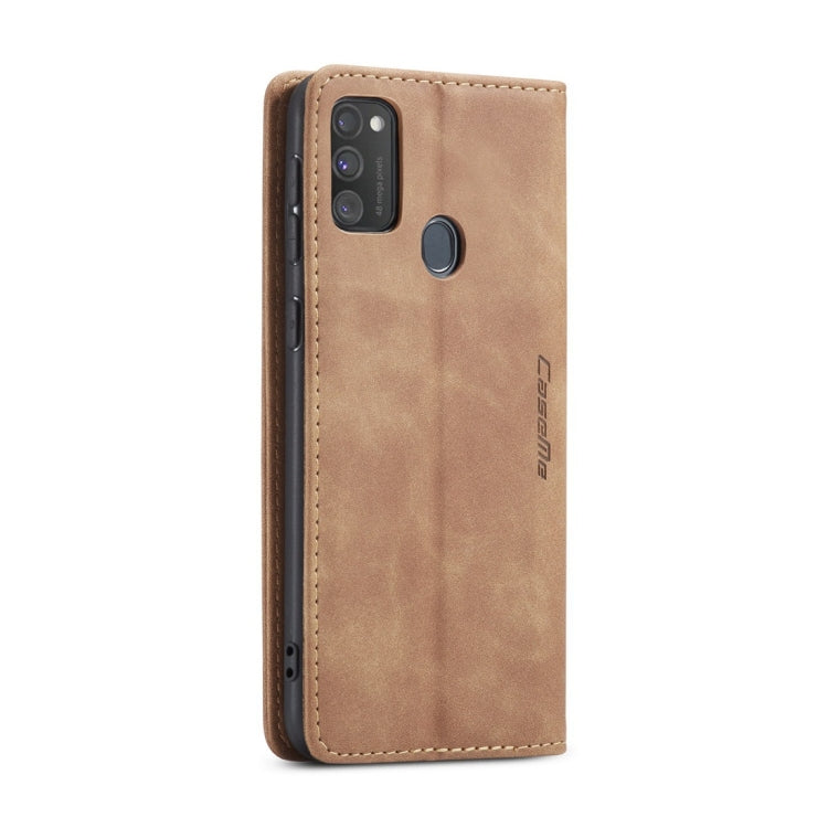 For Galaxy M30S / M21 CaseMe-013 Multifunctional Horizontal Flip Leather Case with Card Slot & Holder & Wallet(Brown) - Galaxy Phone Cases by CaseMe | Online Shopping South Africa | PMC Jewellery | Buy Now Pay Later Mobicred