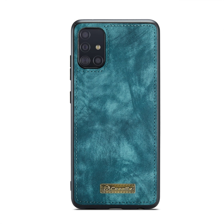 For Samsung Galaxy A51 CaseMe-008 Detachable Multifunctional Flip Leather Phone Case(Blue) - Galaxy Phone Cases by CaseMe | Online Shopping South Africa | PMC Jewellery | Buy Now Pay Later Mobicred