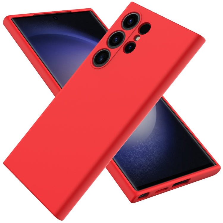 For Samsung Galaxy S24 Ultra 5G Color Liquid Silicone Phone Case(Red) - Galaxy S24 Ultra 5G Cases by PMC TechLife | Online Shopping South Africa | PMC TechLife