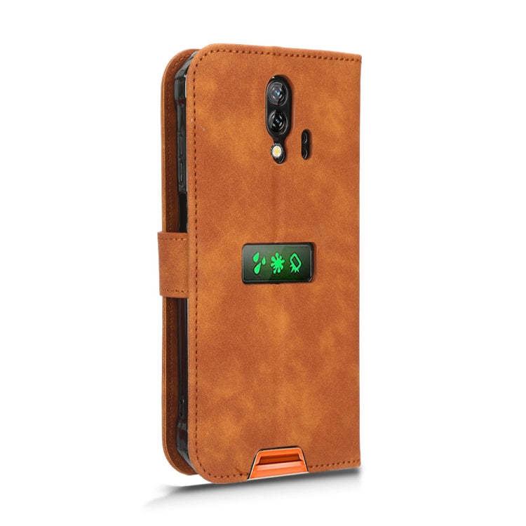 For Blackview BV7200 Skin Feel Magnetic Flip Leather Phone Case(Brown) - More Brand by PMC Jewellery | Online Shopping South Africa | PMC Jewellery | Buy Now Pay Later Mobicred