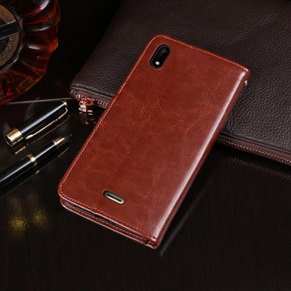 For Wiko Y50 idewei Crazy Horse Texture Horizontal Flip Leather Case with Holder & Card Slots & Wallet(Brown) - Wiko by idewei | Online Shopping South Africa | PMC Jewellery | Buy Now Pay Later Mobicred