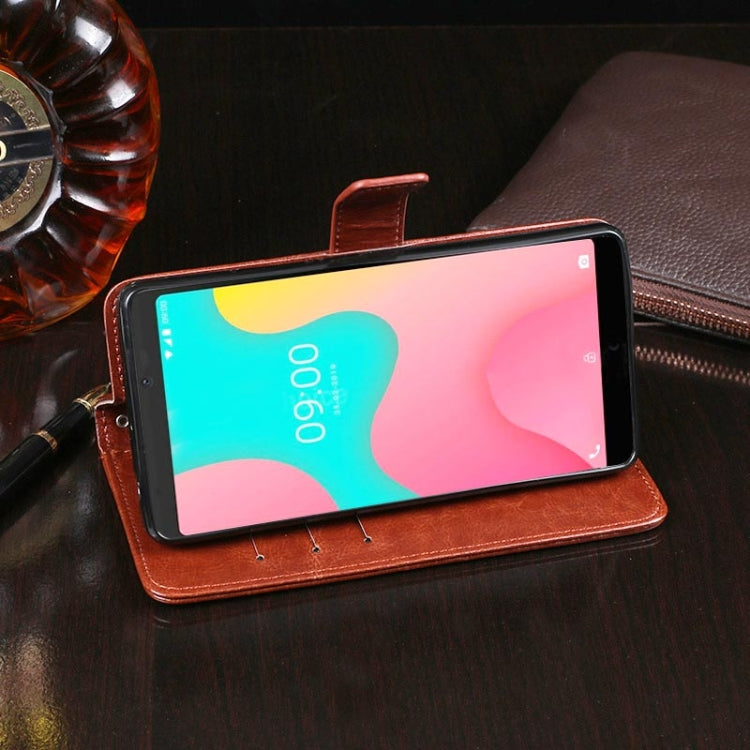 For Wiko Y60 idewei Crazy Horse Texture Horizontal Flip Leather Case with Holder & Card Slots & Wallet(Rose Red) - Wiko by idewei | Online Shopping South Africa | PMC Jewellery | Buy Now Pay Later Mobicred