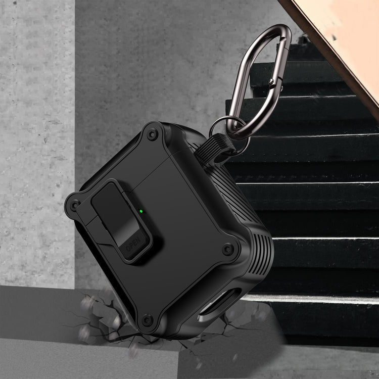 For AirPods 1 / 2 Eagle Shockproof Earphone Protective Case with Switch(Royal Blue) - For AirPods 1/2 by PMC Jewellery | Online Shopping South Africa | PMC Jewellery | Buy Now Pay Later Mobicred