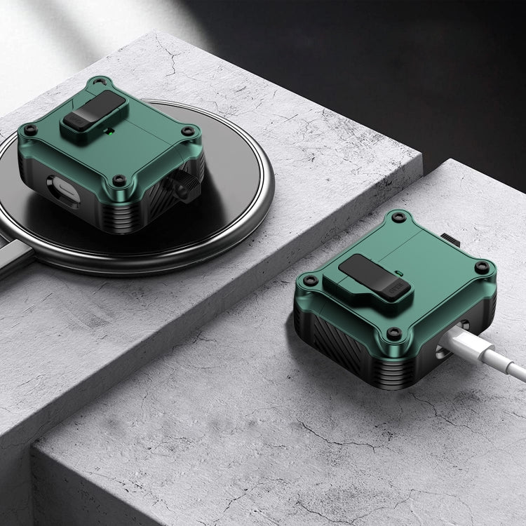 For AirPods 3 Eagle Shockproof Earphone Protective Case with Switch(Pink) - For AirPods 3 by PMC Jewellery | Online Shopping South Africa | PMC Jewellery | Buy Now Pay Later Mobicred