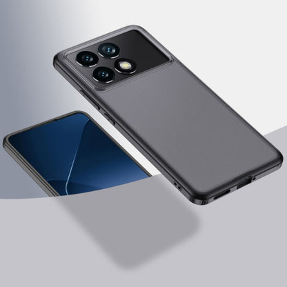 For Xiaomi Redmi K70 Armor Clear TPU Hard PC Phone Case(Matte Black) - K70 Cases by PMC Jewellery | Online Shopping South Africa | PMC Jewellery | Buy Now Pay Later Mobicred