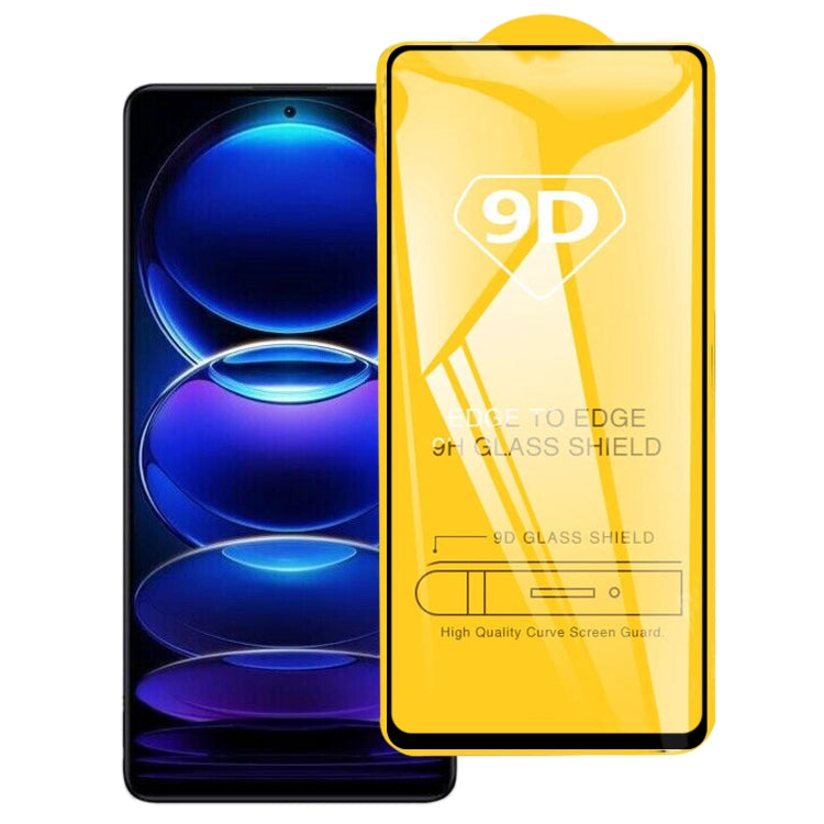 9D Full Glue Full Screen Tempered Glass Film For Xiaomi Redmi Note 12 Pro/12 Pro+/Note 12 4G Global/Note 12 Pro 4G/12R Pro - Note 12 Pro Tempered Glass by PMC Jewellery | Online Shopping South Africa | PMC Jewellery