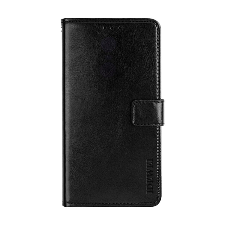 For Blackview A60 idewei Crazy Horse Texture Horizontal Flip Leather Case with Holder & Card Slots & Wallet(Black) - More Brand by idewei | Online Shopping South Africa | PMC TechLife | Buy Now Pay Later Mobicred