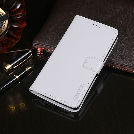 For Blackview A60 Pro idewei Crazy Horse Texture Horizontal Flip Leather Case with Holder & Card Slots & Wallet(White) - More Brand by idewei | Online Shopping South Africa | PMC Jewellery | Buy Now Pay Later Mobicred