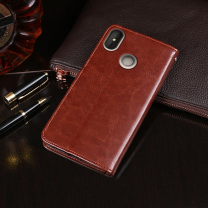 For Doogee X70 idewei  Crazy Horse Texture Horizontal Flip Leather Case with Holder & Card Slots & Wallet(Brown) - More Brand by idewei | Online Shopping South Africa | PMC Jewellery | Buy Now Pay Later Mobicred