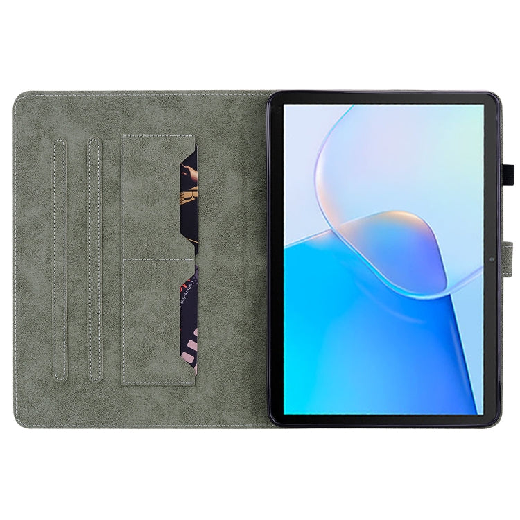 For Huawei MatePad SE Tiger Pattern Flip Leather Tablet Case(Brown) - Huawei by PMC TechLife | Online Shopping South Africa | PMC TechLife | Buy Now Pay Later Mobicred