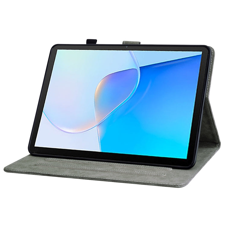 For Huawei MatePad SE Tiger Pattern Flip Leather Tablet Case(Brown) - Huawei by PMC TechLife | Online Shopping South Africa | PMC TechLife | Buy Now Pay Later Mobicred