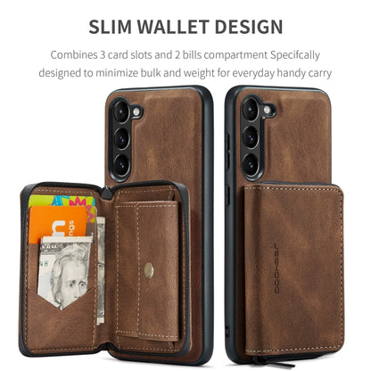 For Samsung Galaxy S24 5G JEEHOOD Magnetic Zipper Horizontal Flip Leather Phone Case(Brown) - Galaxy S24 5G Cases by JEEHOOD | Online Shopping South Africa | PMC Jewellery | Buy Now Pay Later Mobicred