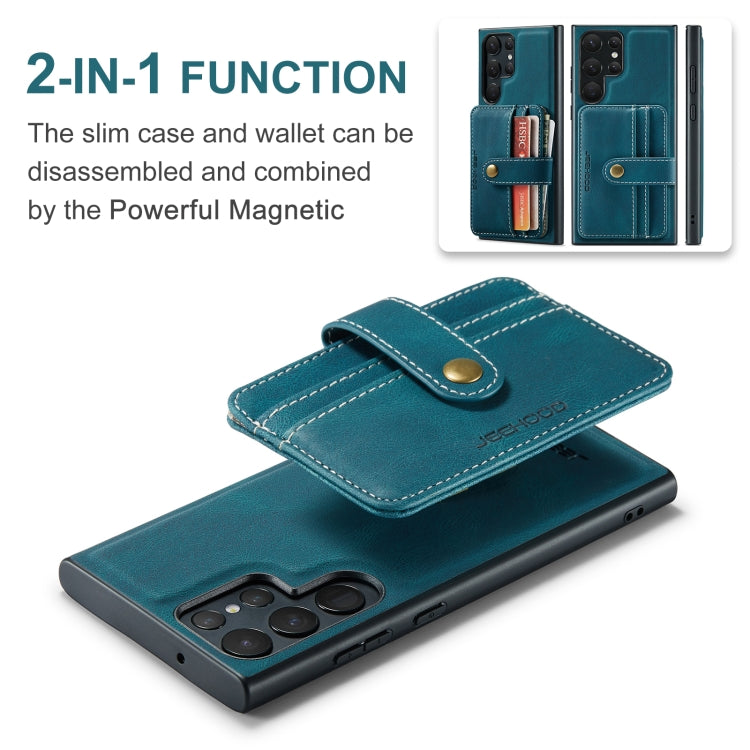 For Samsung Galaxy S24 Ultra 5G JEEHOOD RFID Blocking Anti-Theft Magnetic Phone Case(Blue) - Galaxy S24 Ultra 5G Cases by JEEHOOD | Online Shopping South Africa | PMC Jewellery | Buy Now Pay Later Mobicred