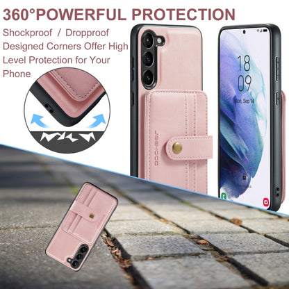 For Samsung Galaxy S24+ 5G JEEHOOD RFID Blocking Anti-Theft Magnetic Phone Case(Pink) - Galaxy S24+ 5G Cases by JEEHOOD | Online Shopping South Africa | PMC Jewellery | Buy Now Pay Later Mobicred