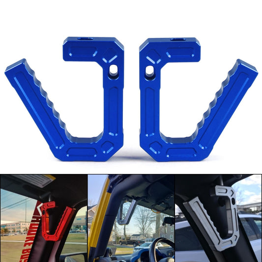 For Jeep Wrangler JK 2007-2018 Car Modification Aluminum Interior Handle(Blue) - Door Handles by PMC Jewellery | Online Shopping South Africa | PMC Jewellery | Buy Now Pay Later Mobicred