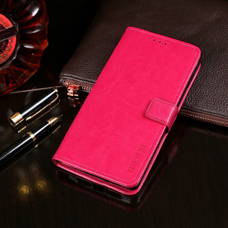 For LG K30 (2019) idewei Crazy Horse Texture Horizontal Flip Leather Case with Holder & Card Slots & Wallet(Rose Red) - LG by idewei | Online Shopping South Africa | PMC Jewellery | Buy Now Pay Later Mobicred